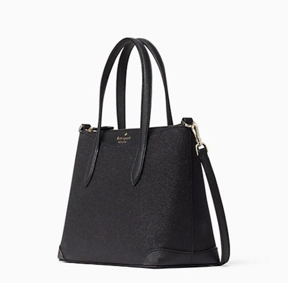 Kate Spade Shimmy Satchel & Card Holder Set Black - Picture 6 of 11